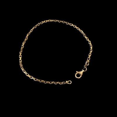 Fancy Cable Bracelet 18kt YG 4.55gr 7.5" 2.2mm BR000433