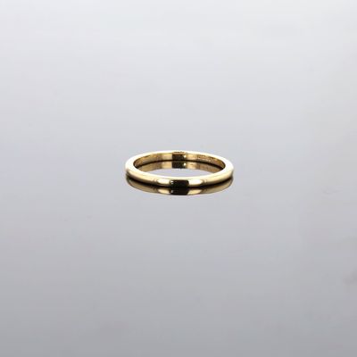 Solid Wedding Band 18kt YG 2.6gr Size 8.5 RN00267