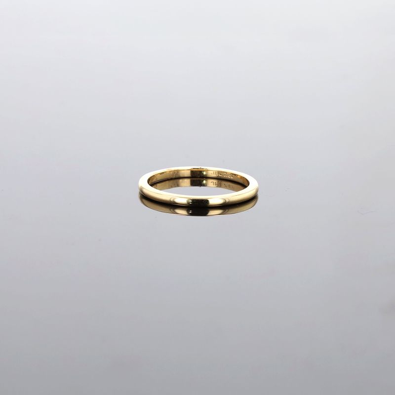 Solid Wedding Band 18kt YG 2.6gr Size 8.5 RN00267
