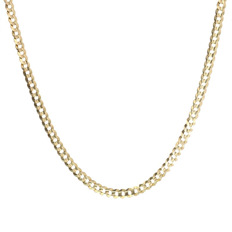 Curb Link Chain 10kt YG 12.4gr 20" 5mm CH000617