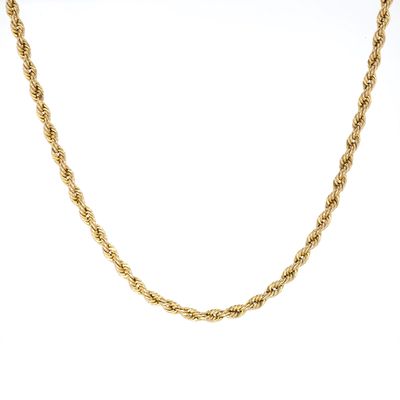 Hollow Rope Chain 10kt YG 10.3gr 24" 4.3mm CH000614