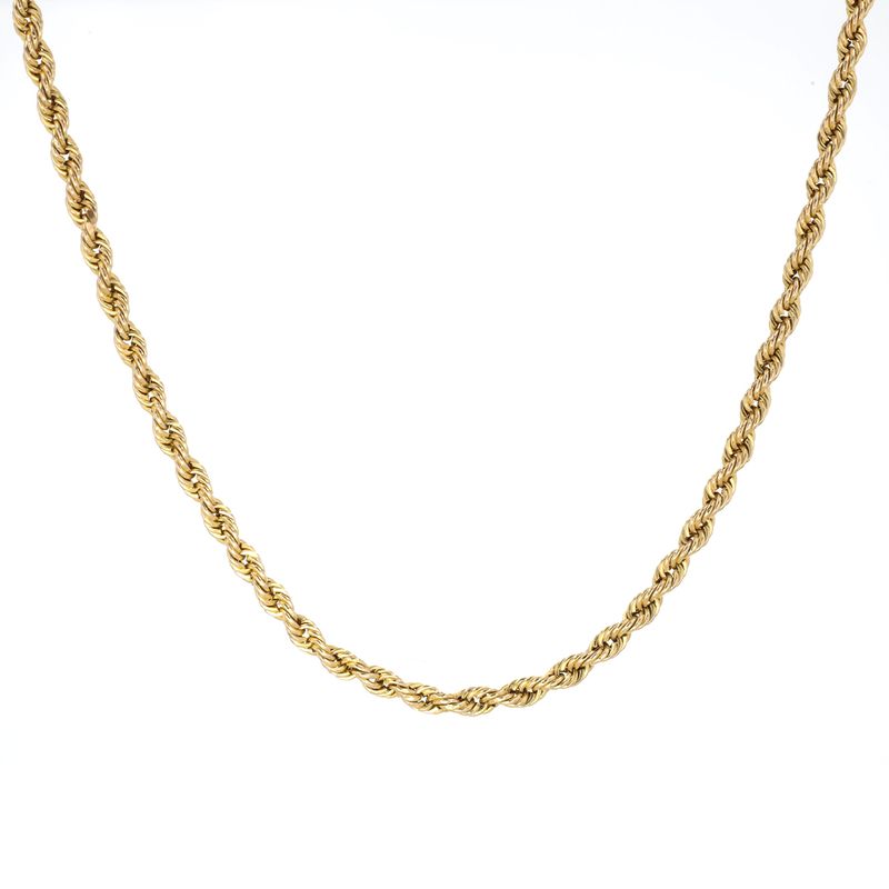 Hollow Rope Chain 10kt YG 10.3gr 24" 4.3mm CH000614