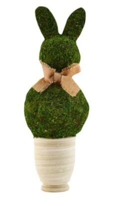 Small Mudpie Preserved Moss Bunny Pot (1)