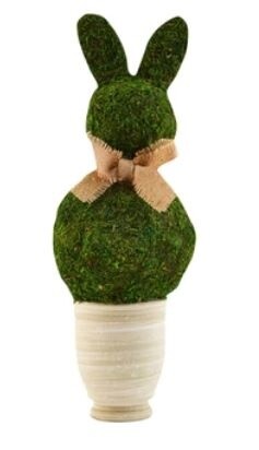 Large Mudpie Preserved Moss Bunny Pot (1)