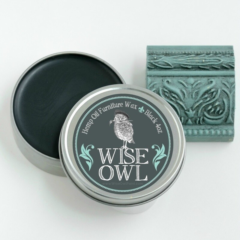 Hemp Oil Furniture Wax; Black, 4oz