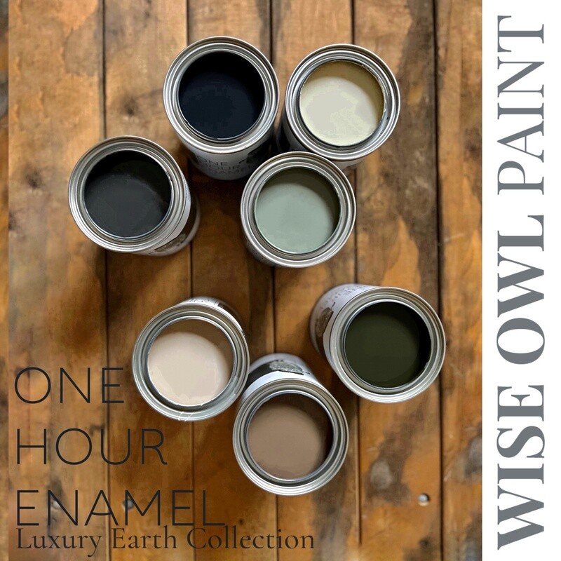 One Hour Enamel Paint, Quart, Leatherwood