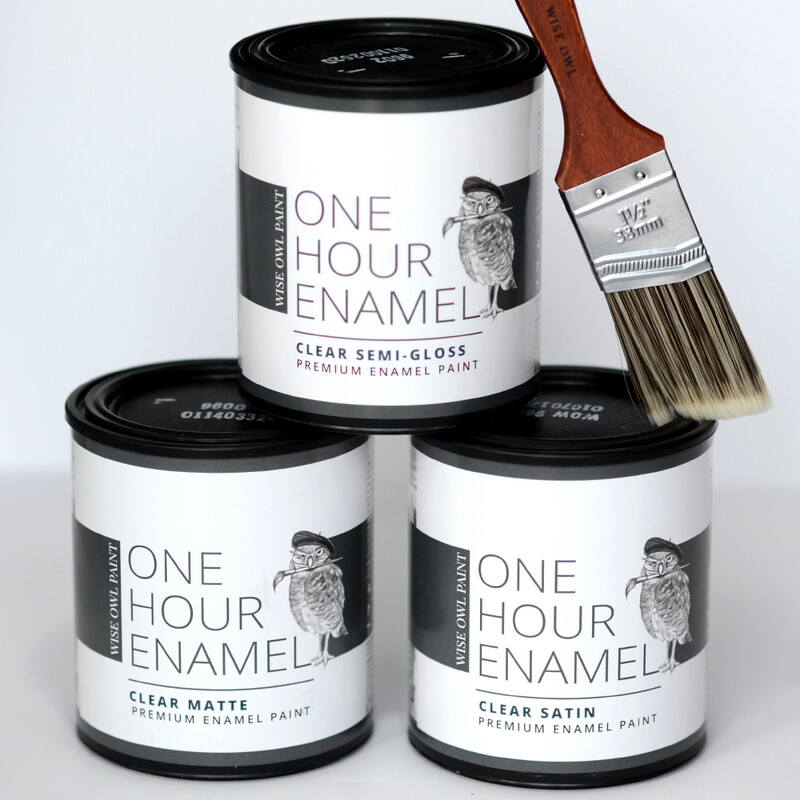 One Hour Enamel Clear, Clear Satin, 32 oz