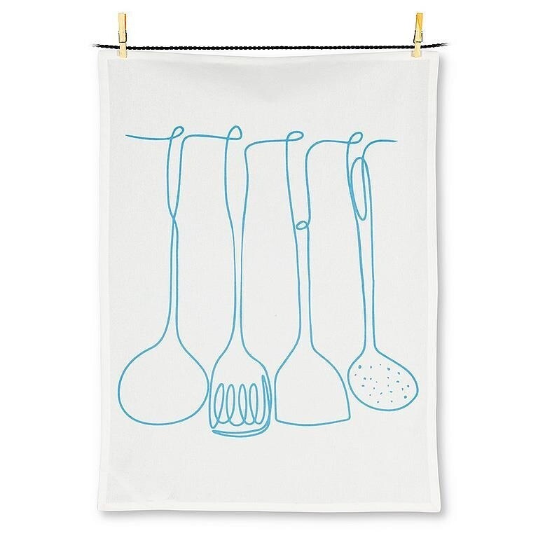 Utensils Drawing Kitchen Towel 20&quot;x28&quot;