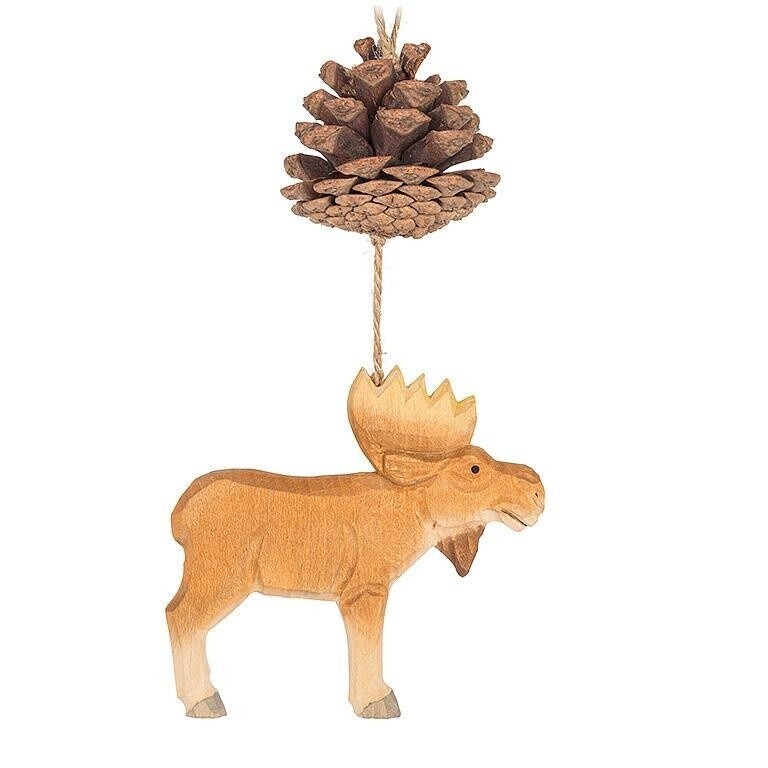 Moose &amp; Pinecone Ornament