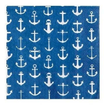 Anchor Luncheon Napkin Blue