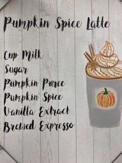Pumpkin Spice Latte Canvas