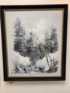 Vintage Signed J.C. Koreny Original on Canvas; Winter