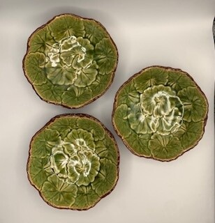 6 pc Green Leaf Side Bowls