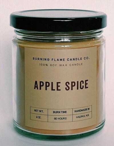 Burning Flame Candle Co.  *Apple Spice*