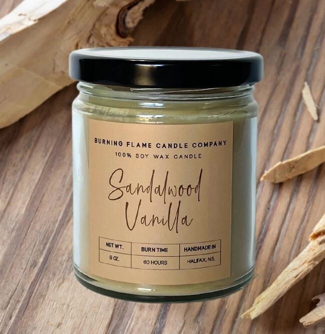 Burning Flame Candle Co.  *Sandalwood Vanilla*