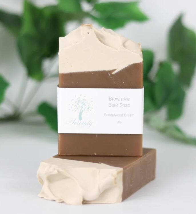 Serenity Soap Beer Soap - Sandalwood Cream