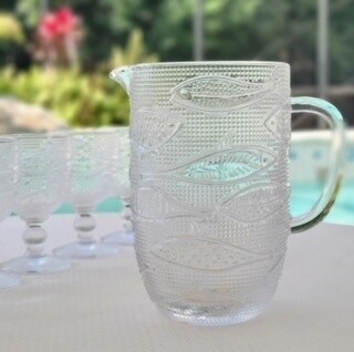 Fish Motif Water/Cocktail Pitcher