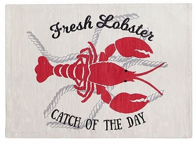 Lobster Catch Placemat Red