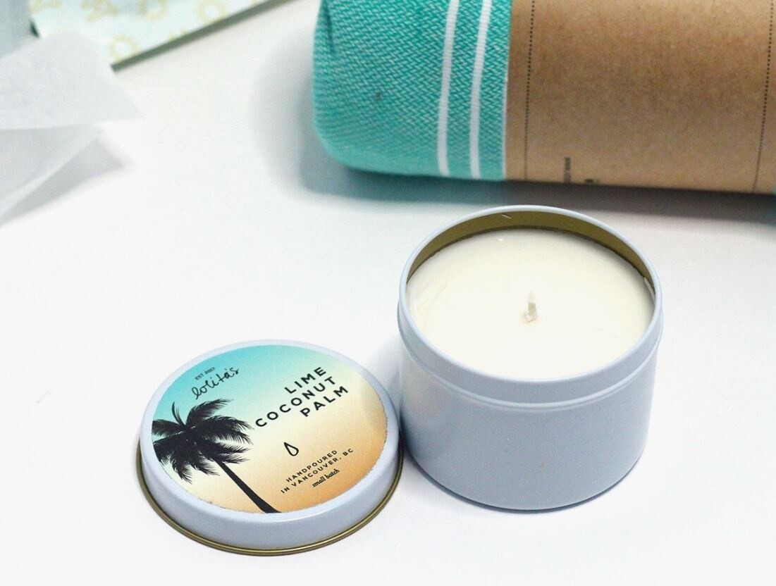 Coconut Lime Palm Candle