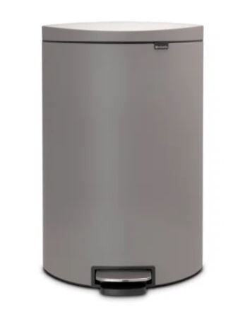 *As Is* Brabantia Flatback Step On Trash Can, 40L