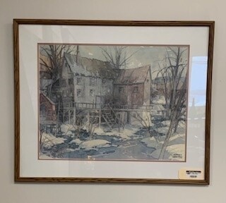 Vintage; Historic Old Mill by Garnet Hazard