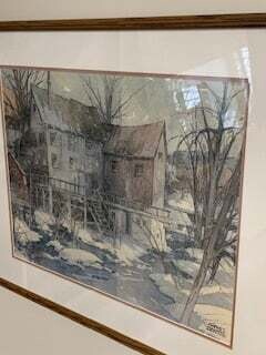 Vintage; Historic Old Mill by Garnet Hazard