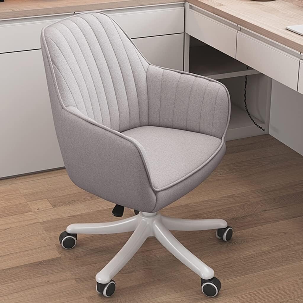 Grey Office Desk Chair with Wheels