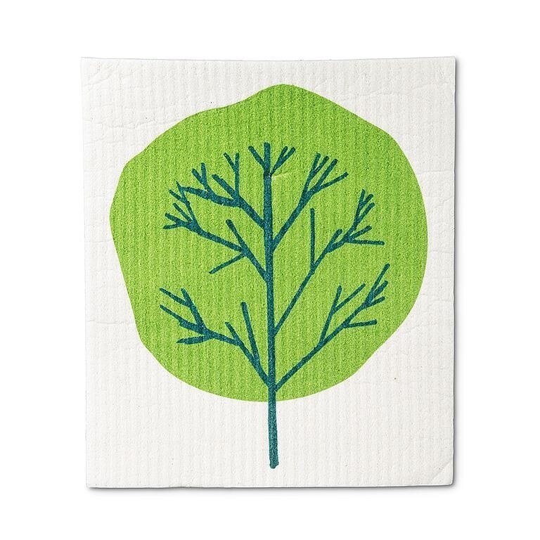 Abbott 2 piece Swedish Dishcloths; Allover Trees