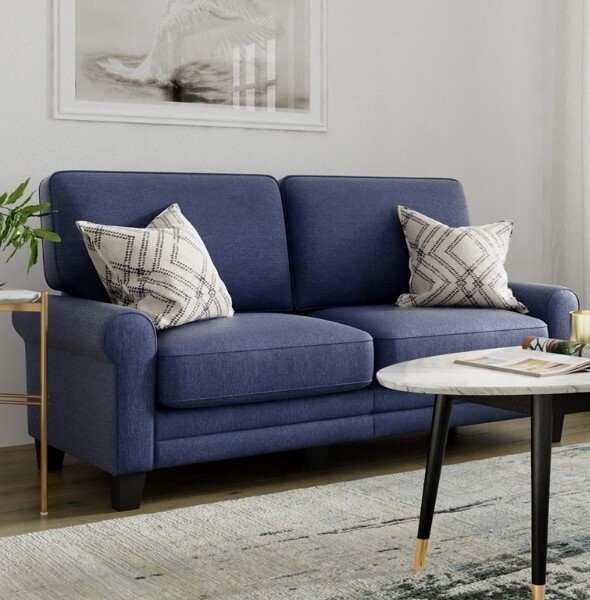 Copenhagen 72&quot; Sofa, Blue