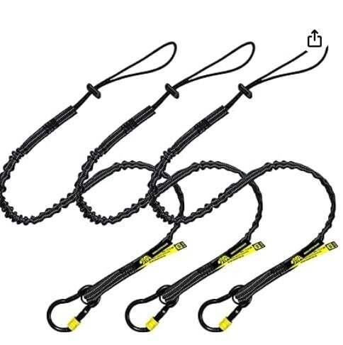 BearTOOLS New Black Safety Lanyard Tether
