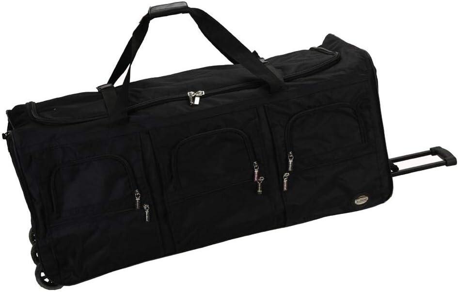 Rockland PRD340 Luggage Rolling Duffle Bag, Black