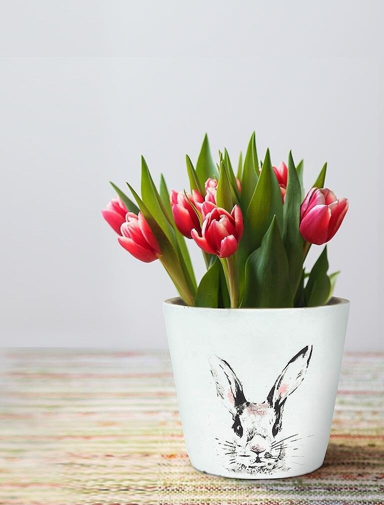 Bunny Head Planter 5&quot;