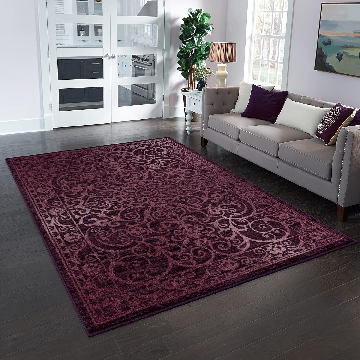 Maples Rugs Area Rugs - Pelham 7&#39; x 10&#39; Non Slip Large Rug