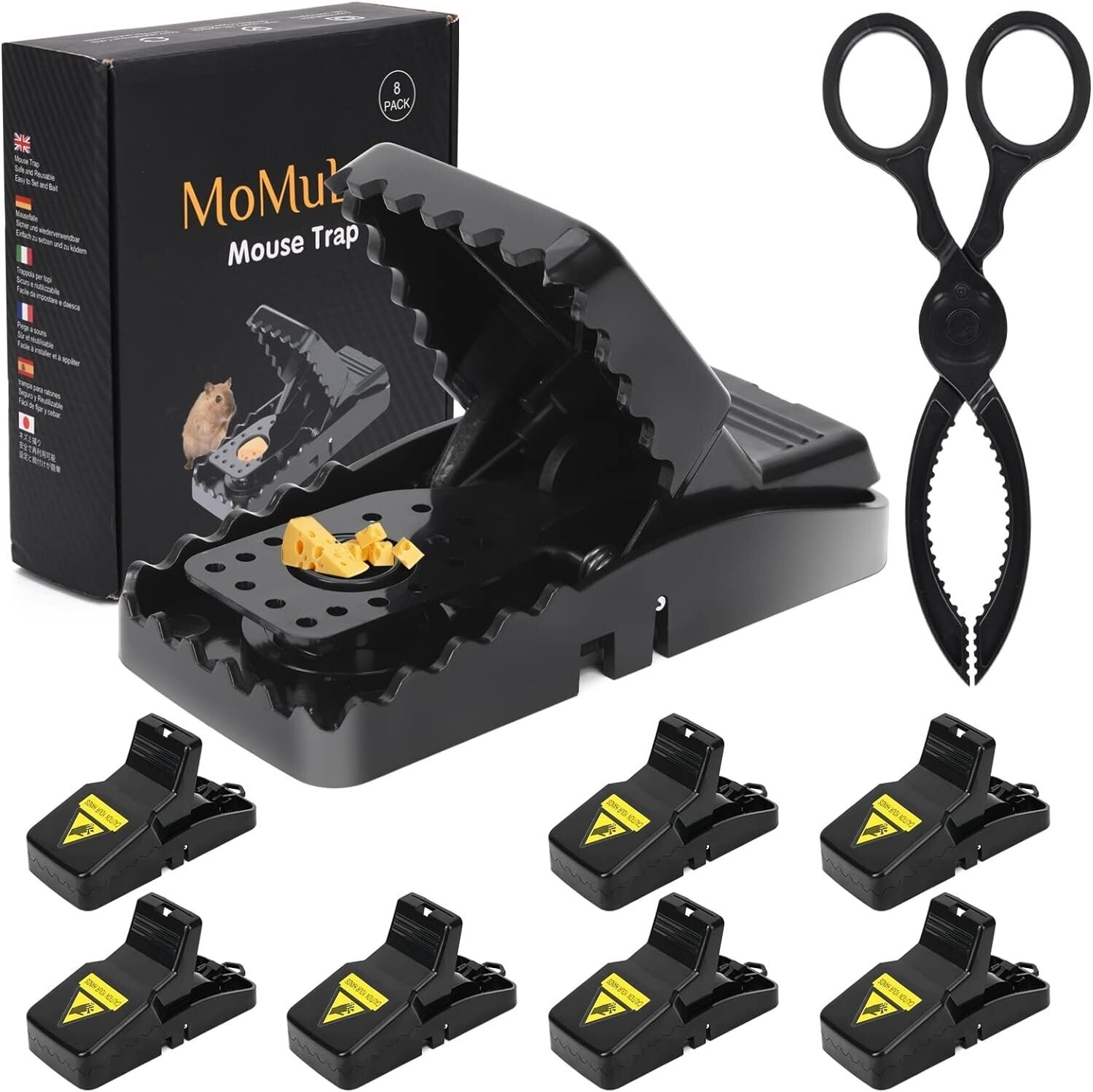 MoMuler 8 Pack Mouse Trap Pack