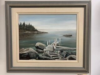 M. Sullivan Signed Original Oil On Board