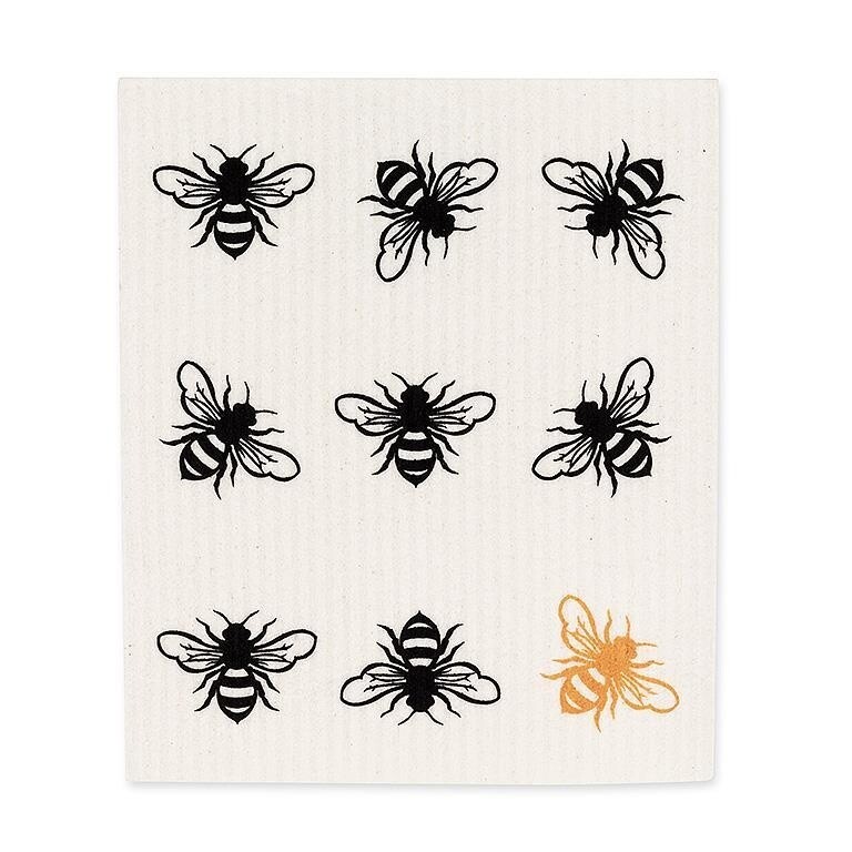 Abbott 2 piece Swedish Dishcloths; Bee In Crest