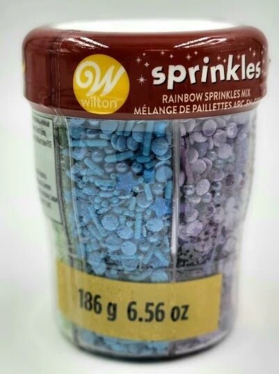 Wilton SPRINKLES 6-CELL 6.56oz RAINBOW MEDLEY