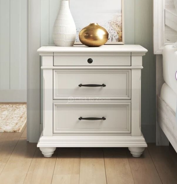 Lark Manor Alephonia Nightstand w/USB Ports!