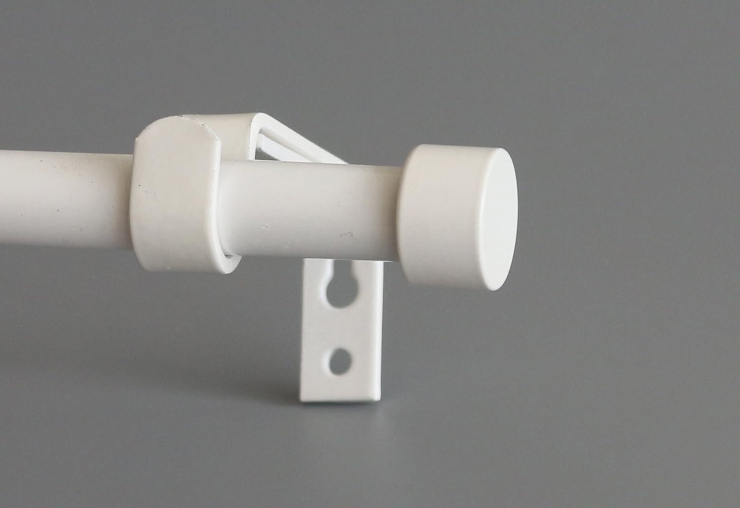 Furnishland Glossy White Window Curtain Rod Set