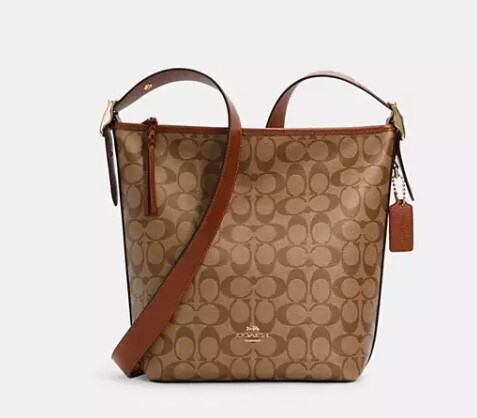 Coach Val Duffle Signature Canvas Bag