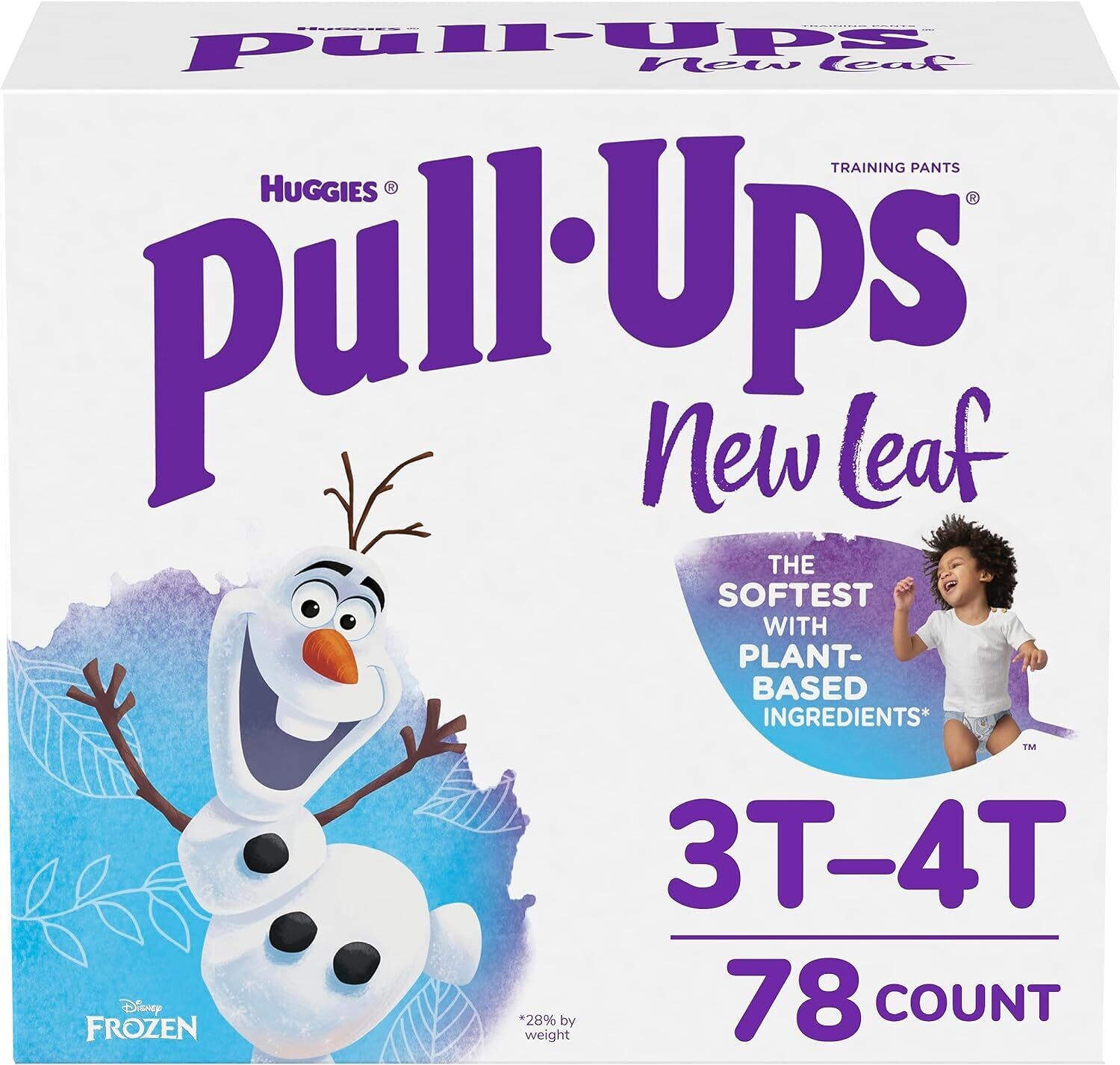 Pull-Ups New Leaf, Size  3T-4T, Pack of 78