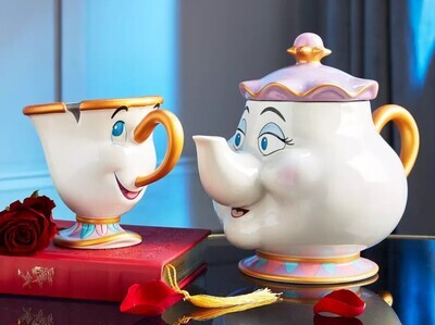 Disney Parks Mrs. Teapot & Chip Tea Set