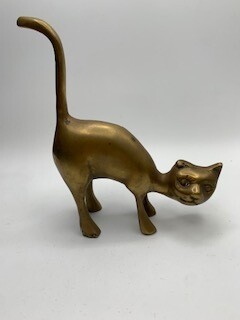 Vintage Brass Cat