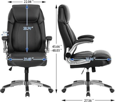 KCREAM Executive Ergonomic Office Desk Chair, Black