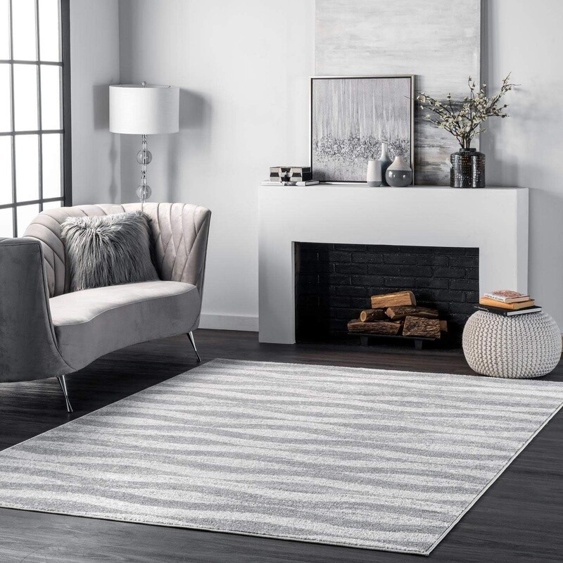 nuLOOM Tristan Contemporary Waves Area Rug, 5x8, Grey