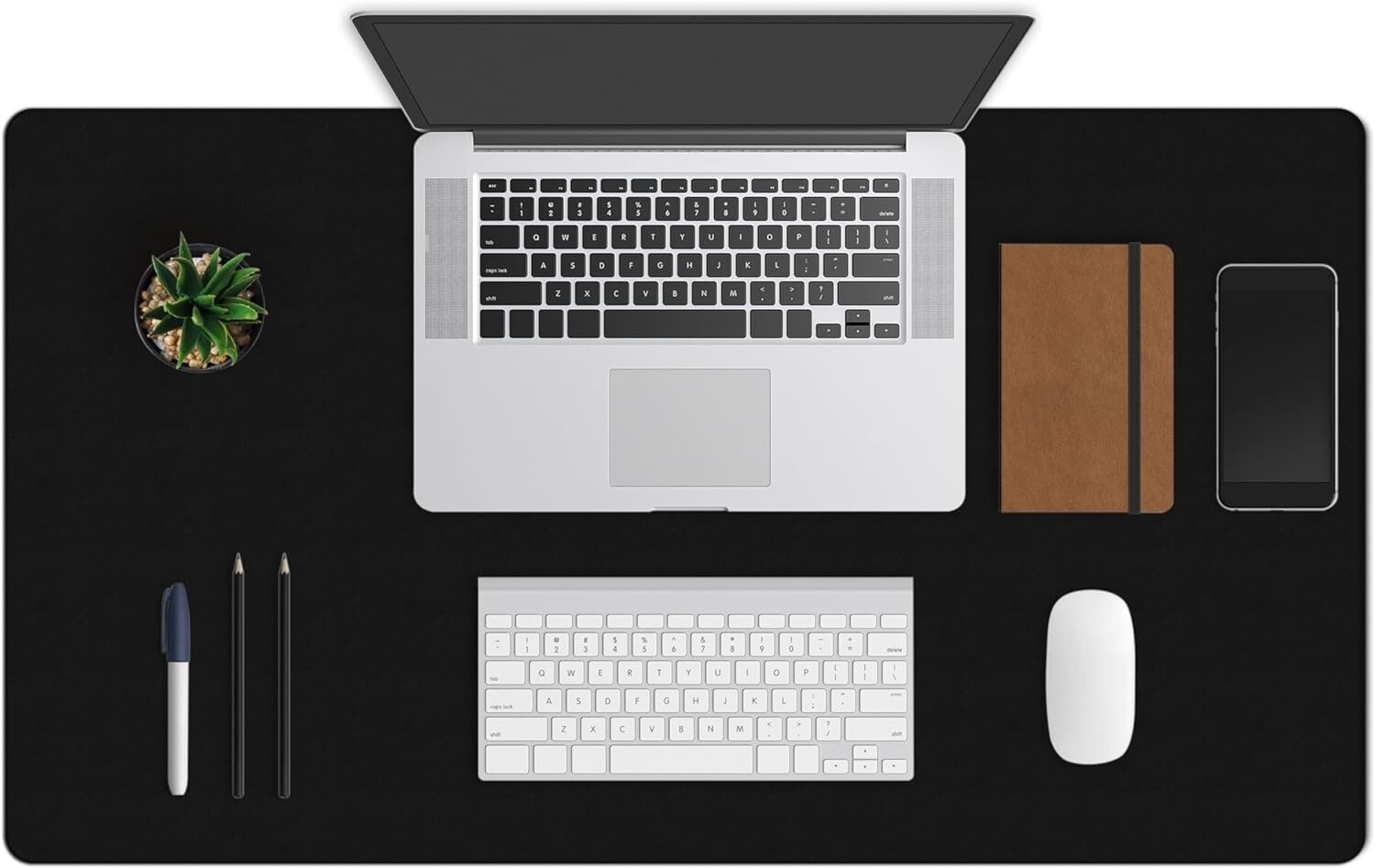 ZBRANDS // Leather Smooth Desk Mat Pad Blotter Protector