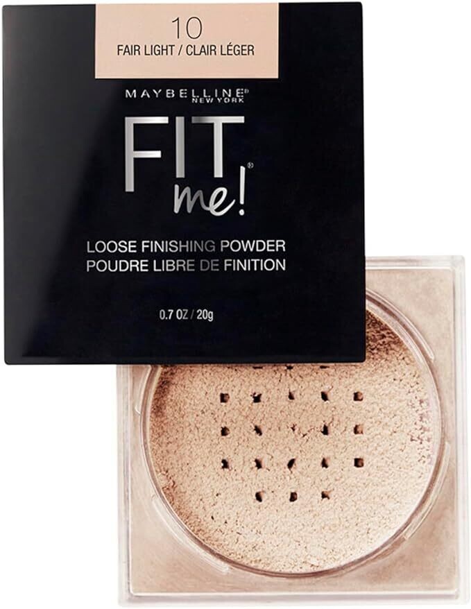 Maybelline New York Fit Me Loose Finishing Powder, Fair Light, 0.7 oz.