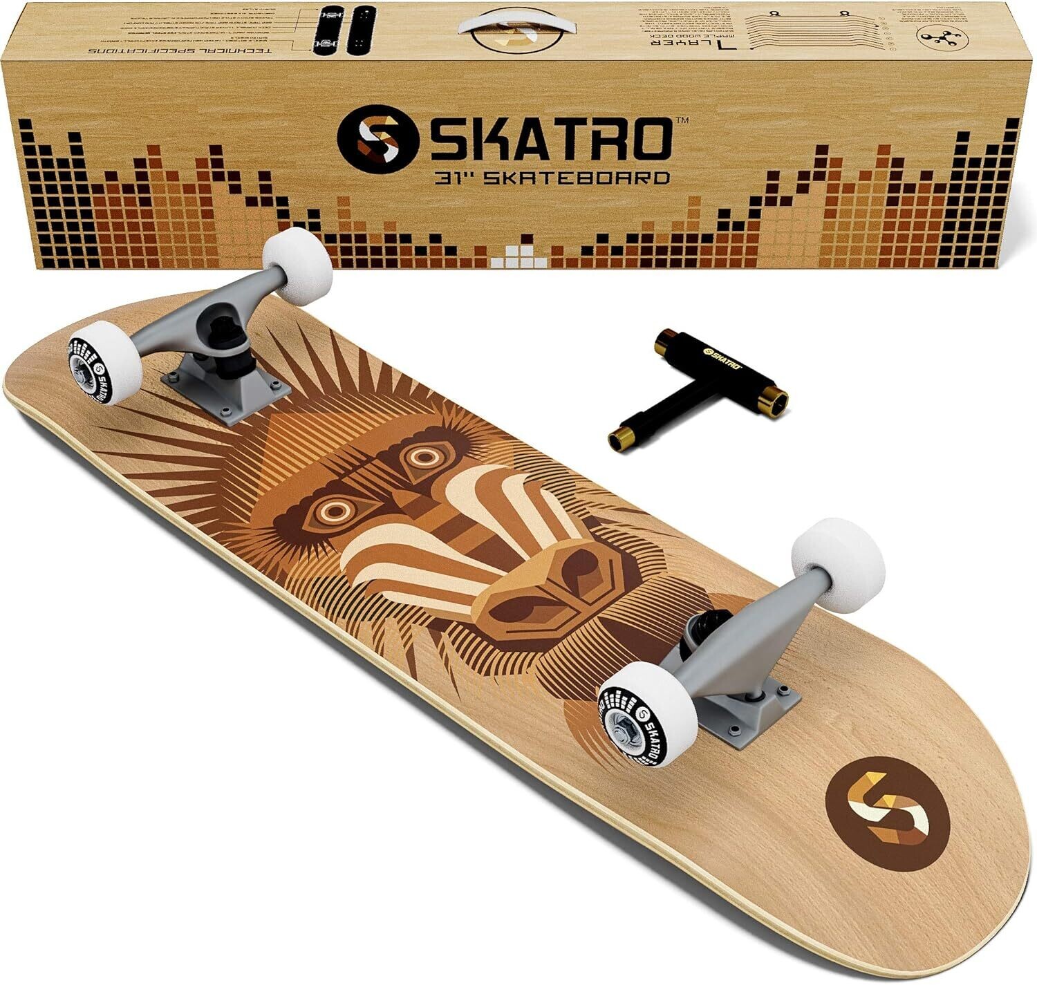 Skatro 31&quot; Pro Skateboard, Graffiki