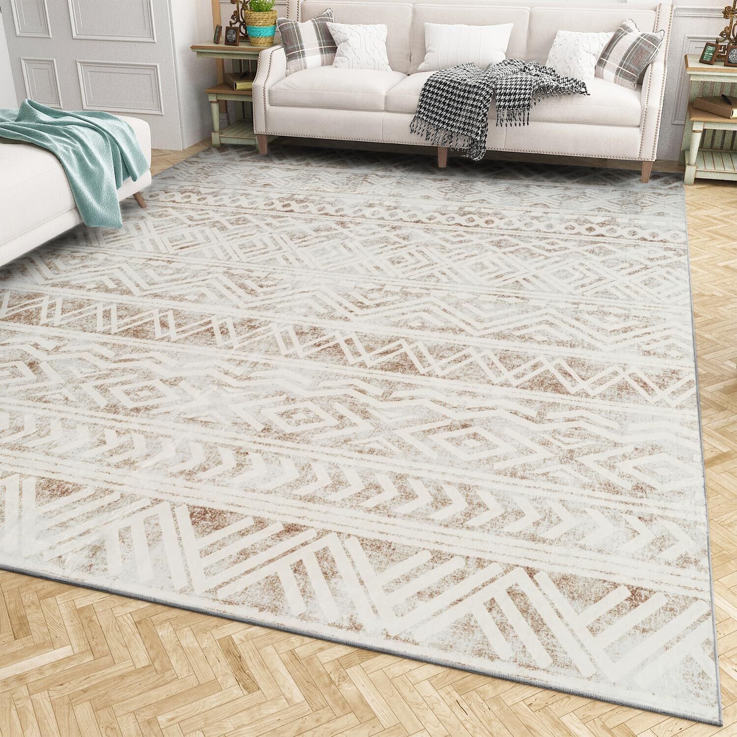 Boho Area Rug 8x10 Carpet
