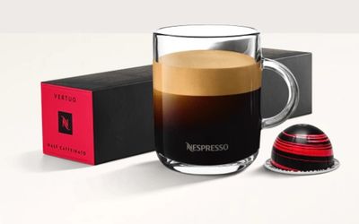 Nespresso Vertuo Half Caffeinato Pack of 10 Coffee Pods